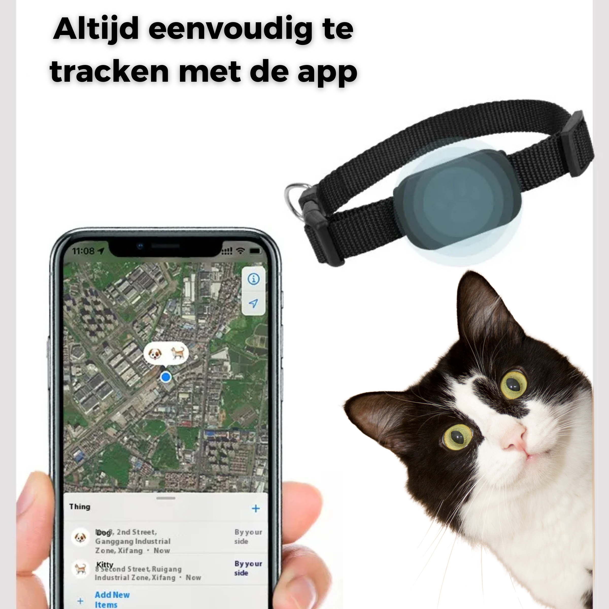 GPS4P Tracker voor katten